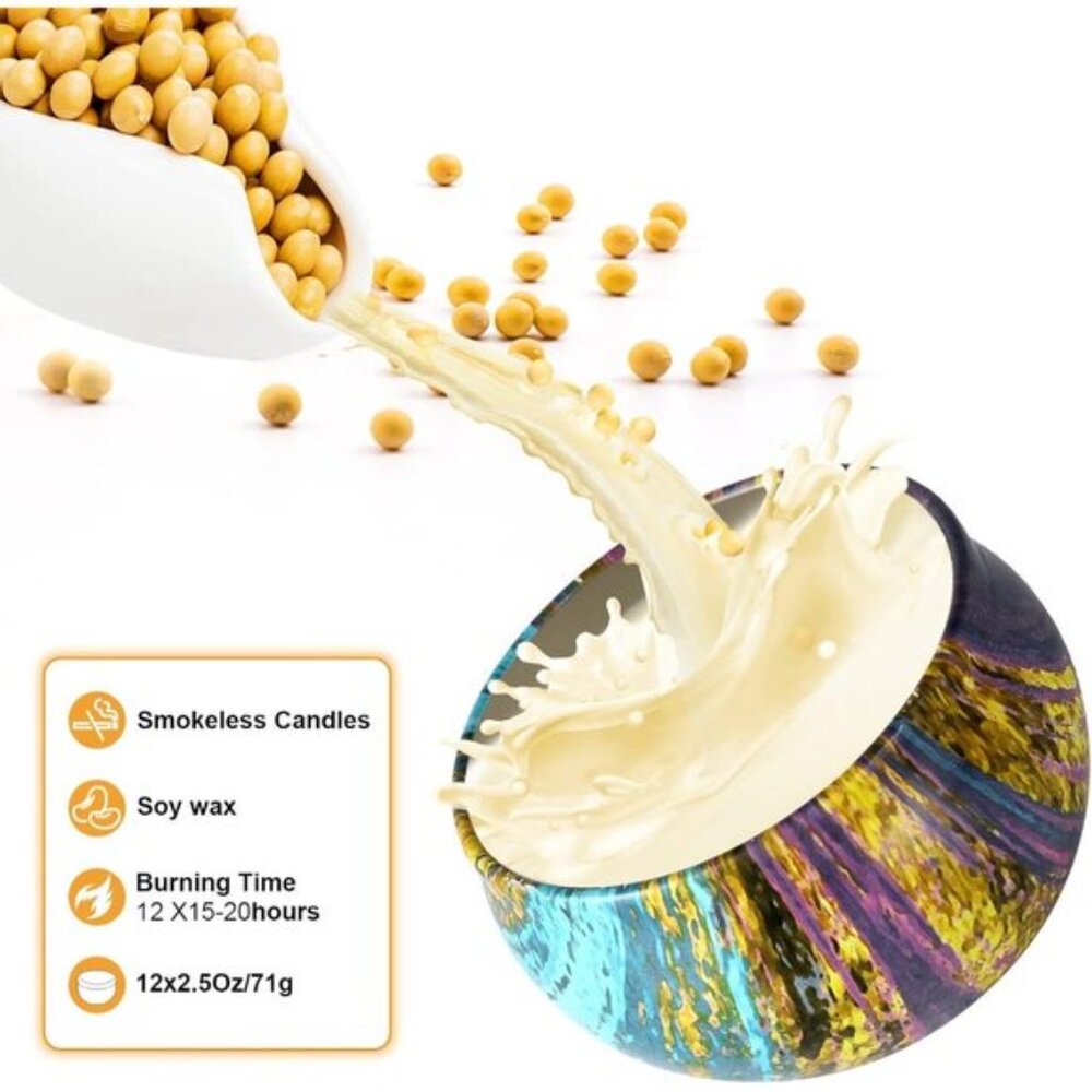 New 16-Pack Scented Candles Gift Set, Strong Soy Wax for Home & Travel Use - Picture 5 of 7